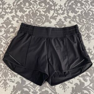 lululemon Black Hotty Hot High-Rise Lined 2.5” Shorts